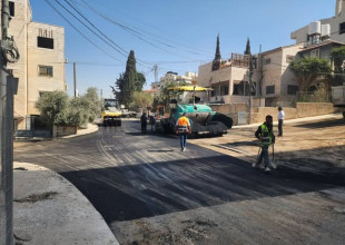 بلدية بيت جالا تُنهي المرحلة الثانية من مشروع تأهيل شارع الشهيد جايل العرجا.