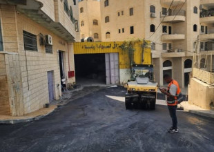 بلدية بيت جالا تُنهي المرحلة الثانية من مشروع تأهيل شارع الشهيد جايل العرجا.